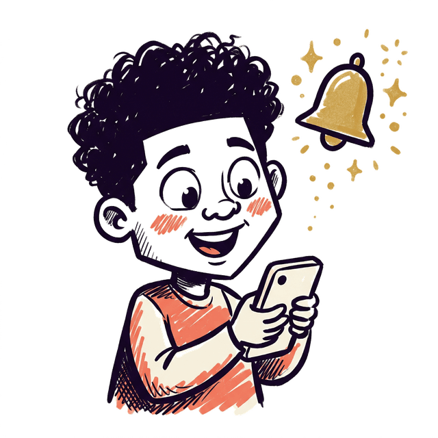 Personnage avec notification