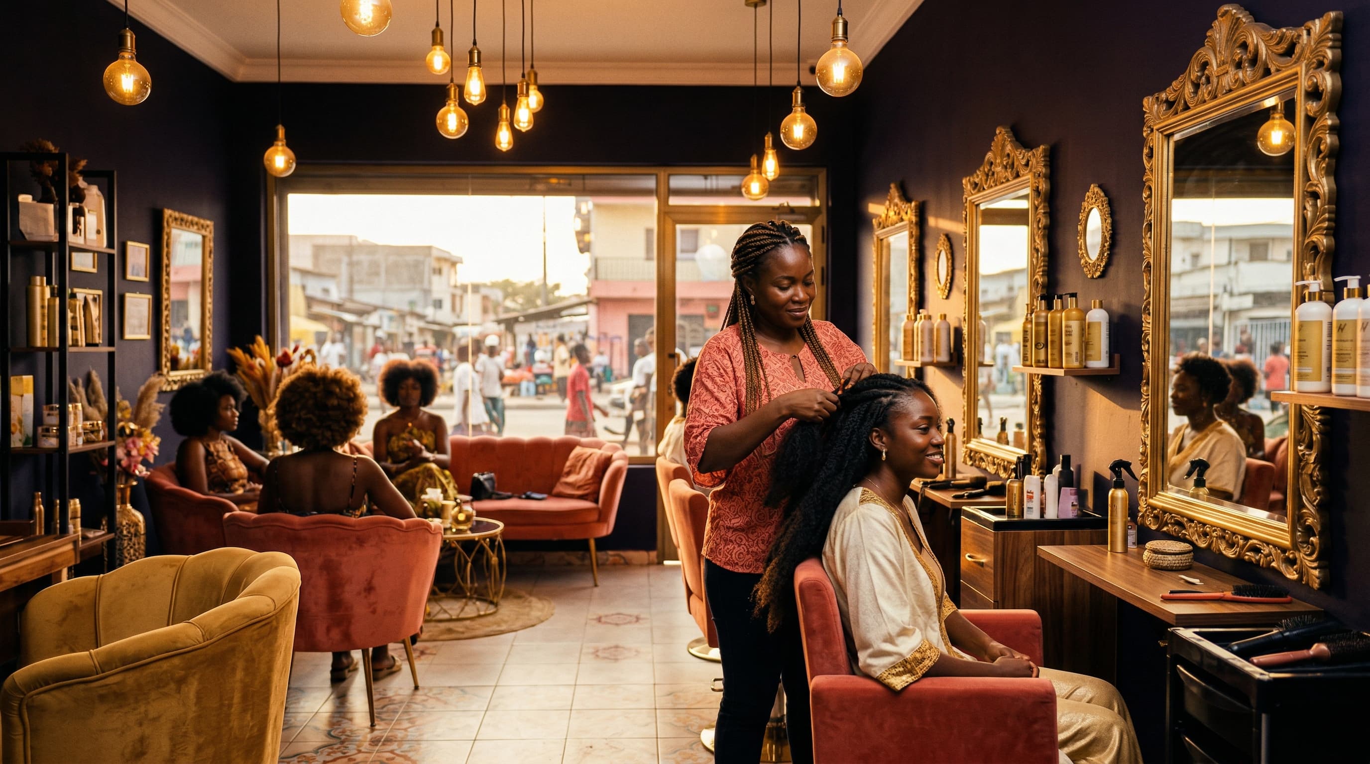 Ambiance salon de beaute Ahoufe